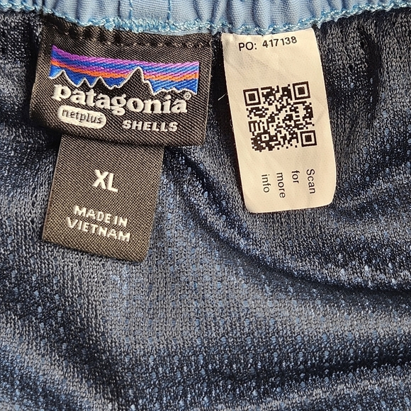 Patagonia Boy's Baggie Shorts XL Blue 7" - Picture 3 of 8